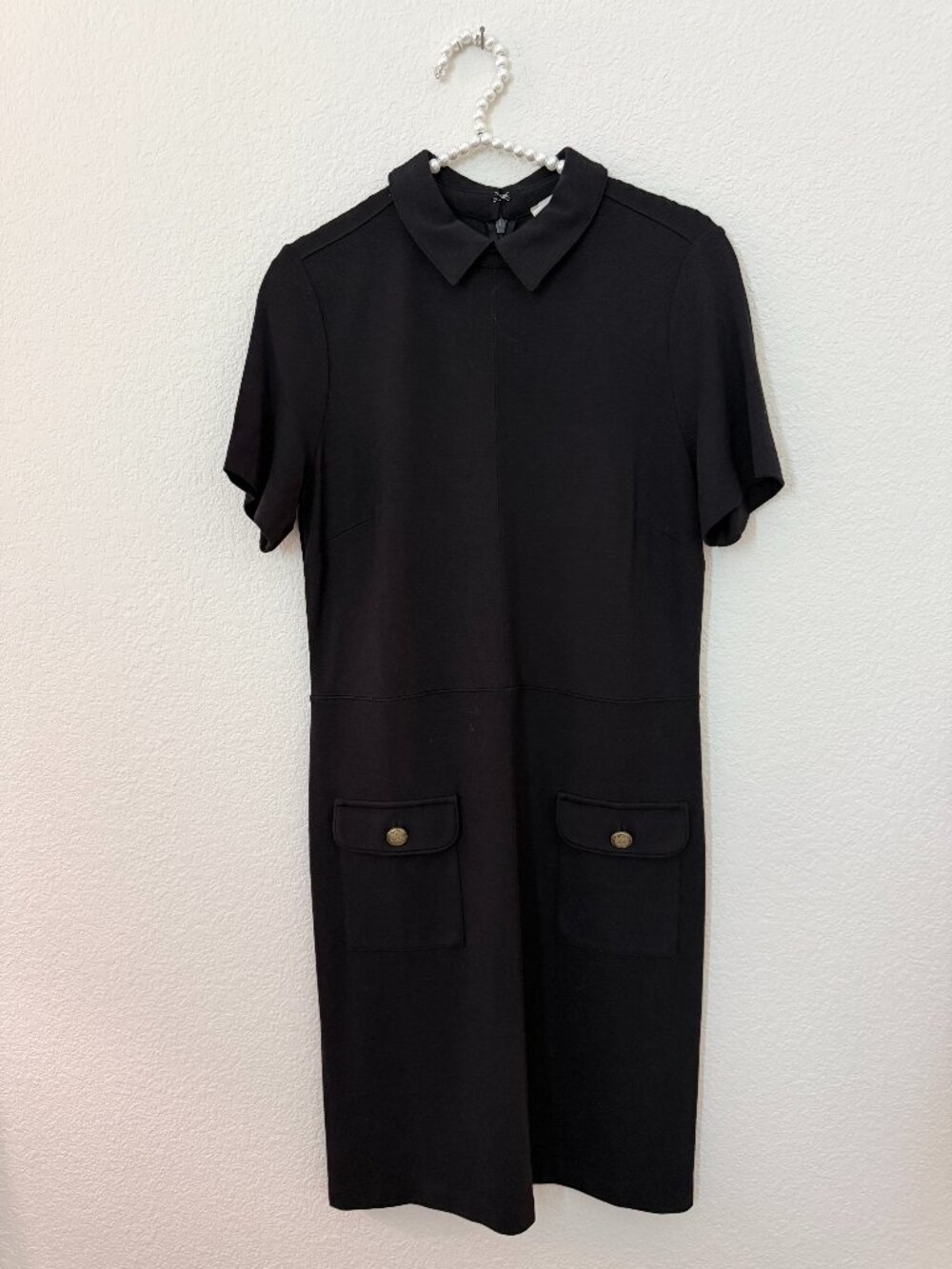 Loft Black Sheath Dress Size STall